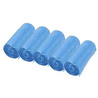 VESIPAFLY 5 Gallon, 125 Counts Durable Disposable Kitchen Trash Bags Can Liners Small Garbage Bags for Office, Waste Bin, Bathroom, Kitchen (Blue)