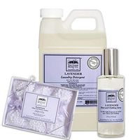 The Good Home Detergent 64 Oz, Sheet and Clothing Linen Spray 4 Oz, Closet and Drawers Sachets 0.5 Oz Lavender, Improves Sleep, Refreshes Clothes and Linen All-Natural Freshener