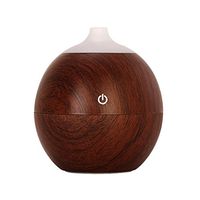 Gocheaper humidifier,Air Aroma Essential Oil Diffuser 7 Color LED USB Ultrasonic Aromatherapy Humidifier Stripes Design (Brown)
