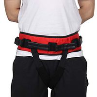 HNYG Gait Belt with Handles and Leg Loops, Medical Nursing Safety Transfer Belt for Ambulation, Standing Aids, Durable Elderly Transfer HYB263 (Red)