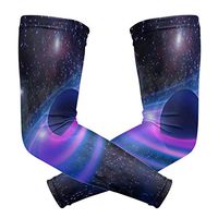 LEVEIS Galaxy Arm Sleeves UV Protection for Men Women Sunblock Protective Gloves Running Golf Cycling Driving Long Arm Cover 1 Pair