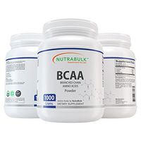 NutraBulk Premium BCAA (Branched-Chain Amino Acids) Powder - 1000 Grams (2.2 lbs)
