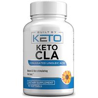 Keto CLA - High Potency, Natural Weight Loss Exercise Supplement, Increase Lean Muscle Mass, Non-Stimulating, 100% Safflower Oil, Conjugated Linoleic Acid by Built By Keto - 60 Softgels