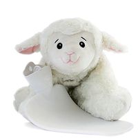 HUGO FROSCH,1.8L Kids Hot Water Bottle with Sheep Cover, Cuddly Cushion 3 in 1, Stuffed Animal, Warmy Animals, Highest Quality - Made in Germany