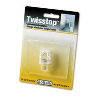Softalk : Twisstop Rotating Phone Cord Detangler, Clear -:- Sold as 2 Packs of - 1 - / - Total of 2 Each