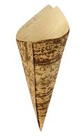 Bamboo Leaf Cone (Case of 1000), PacknWood - Appetizer Holder Supplies (5 oz, 2.7" x 6.7" x 4.9") 210BBCOB17
