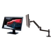 ASUS PB278Q 27" WQHD 2560x1440 PLS/ IPS & AmazonBasics Single Monitor Display Mounting Arm Set