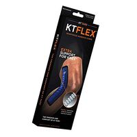 Flex Reinforced Adhesive Strips for Knees, 8 Pre Cut 10 inch Strips, Blue (New Version)