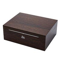 JUFU Cigar Box Cigar Box - Cigar Box Imported Cedar Wood Cigar humidor @@ (Color : Black)