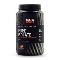 GNC AMP Pure Isolate - Chocolate Peanut Butter Cup, 28 Servings, 25 Grams of Whey Protein Isolate