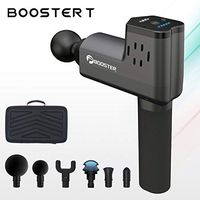 BOOSTER T Handheld Massage Gun for Athletes Muscle Deep Relaxation Quiet Cordless Powerful Tissue Percussion Muscle Professional Massager 6 Heads