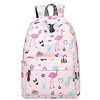 F&W WF Backpack - Student Bag Female Large Capacity Computer 12 Years Old 14 Canvas Backpack Travel Bag (Color : Pink)