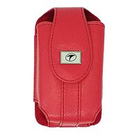 V401TF Insulin Pump Carrying Case with Swivel Belt Clip. Size: V3 (L4.0" X W2.25" X D0.70") (Red)
