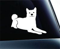 Shiba Inu Dog Symbol Decal Paw Print Dog Puppy Pet Family Breed Love Car Truck Sticker Window (White), Decal Sticker Vinyl Car Home Truck Window Laptop