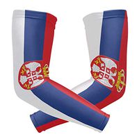 Serbia Flag 1 Pair UV Protection Cooling Long Sports Arm Sleeve
