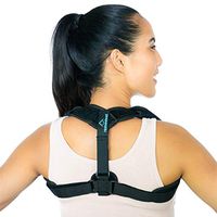 Dragonfly Productions Posture Corrector Brace for Men & Women. Comforting Support Fits Under Clothes to Relieve Shoulder, Back, Neck Pain. Adjustable Belts for Custom Fit, Underarm Cushions