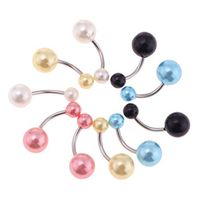 10 Pcs 14G BarBall Belly Navel Button Rings Women Body Piercing Jewelry Best Beauty For gift Womans Party Trendy Creative Accessories Design Casual Style