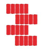 Finger Sleeves 20PCS, Professional Nylon Fingerstall Finger Protective Cover for Basketball, Volleyball, Tennis, Badminton,Boating and More. (Red)