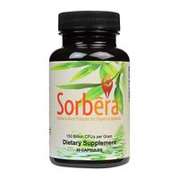 Sorbera Advanced Shelf Stable Probiotic + Prebiotic Capsules-150 Billion CFU/gram -2.25 Billion CFU (15mg)/serving - Recommended for Digestive Health for Adult Men and Women - 1 A Day - 1 Month Supply
