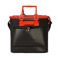 Fishing Bucket Large Fish Barrel Multifunctional Fishing Box Supplies Live Fish Barrel Collapsible Water Bucket (Color : Black, Size : 48x22x46cm)