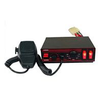 AS ASCJB100E 2-Piece Pack Wired Vehicle Siren with Speaker Microphone 8 Warning Tones of Police, Ambulance, Fire Fighting, Engineering and Clear The Way,etc. to Fit for Different Vehicles 100W 12V DC