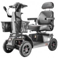 Freerider FR1 Mobility 4-Wheel Sporty Heavy Duty Rugged Scooter (Dark Metallic Grey)