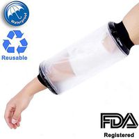 ICABO Waterproof Cast PICC Line Protector Cover for Shower Adult, TPU Shower Bandage and Cast Protector for Chemotherapy Shower and Bath Watertight Protection 100% Reusable, 12.5 Inches