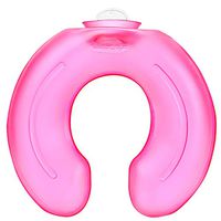 Samply U-Shaped Hot Water Bottle, Transparent U Shape Water Bottle for Neck and Shoulder, Pink