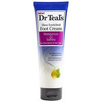 Dr. Teals Pure Epsom Salt Foot Cream, Moisturize & Soften, 8 oz Per Tube (2 Tubes) by Dr. Teal's