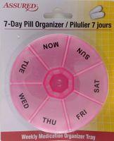 Daily Pill Organizer, Pill Box, Pill Case, Weekly Pill Organizer, Pill Container, Daily multivitamin Pink by The Pecan Man