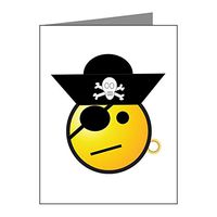 Note Cards (10 Pack) Smiley Face Pirate