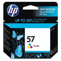 HP HEWC6657AN140 C6657AN (HP 57) INK CARTRIDGE, 500 PAGE-YIELD, TRI-COLOR **Full Package Of:6 EA **
