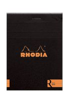 Rhodia Staplebound Premium Black 3.375 x 4.75 Lined Notepad - R122012
