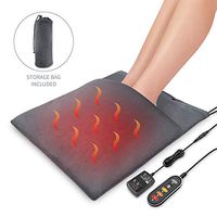 Comfier 2-in-1 Foot Warmer and Heating Pad, 12V Safety Voltage Washable Large Size, 60 Minutes Auto Shut Off, Feet Warmer for Women Men Pad and Heating Blanket for Back Pain and Cramps Relief