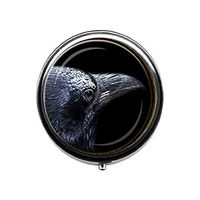 Raven Pill Box Black Raven Pill Box,Goth Jewelry,Bird Candy Box,Gift Candy Box, Wizard Candy Box