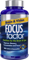 Focus Factor Brain & Vision - Eye Vitamin & Mineral Supplement w/Lutein and Zeaxanthin from AREDS 2 Study (120 Count)