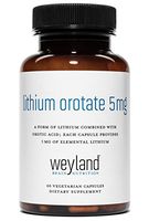 Weyland: Lithium Orotate - 5mg of Elemental Lithium per Vegetarian Capsule