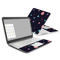 MightySkins Skin Compatible with HP Chromebook 14 (2014) - Bright Night Sky | Protective, Durable, and Unique Vinyl Decal wrap Cover | Easy to Apply, Remove, and Change Styles | Made in The USA