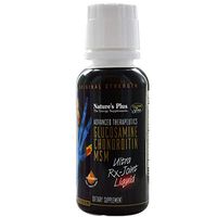 NaturesPlus Advanced Therapeutics Glucosamine Chondroitin MSM Ultra Rx Joint Liquid - 8 fl oz - Honey Lemon Flavor - High Potency Joint Supplement - Gluten-Free - 8 Servings