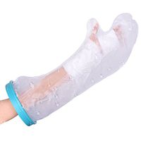 Adult Arm Cast Protector Waterproof, Reusable Bandage Protector for Broken Thick Arm, Waterproof Easy Self-wear Adult Plastic Bag Water Tight Seal Protection Keep Casts Bandages Dry for Bath Swimming