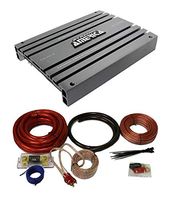NEW PYRAMID PB3818 5000 Watt 2-Channel Car Audio Amplifier + 1/0 Gauge Amp Kit