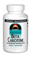 Source Naturals Beta Carotene 25000 iu Antioxidant Protection - Converted By Body To Vitamin A - 250 Softgels