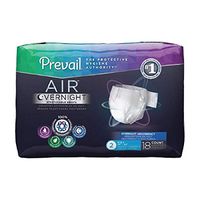 Prevail Air Overnight Briefs Unisex Tab Closure Size 2 Heavy Absorbency Pack of 18