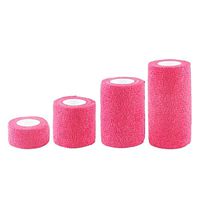 Sports Elastoplast Self-Adhesive Tape Self Adhesive Non Woven Bandage Athletic Tape Medical Stretch Wrap Ankle Tape for Wrist Safe and Comfort (Color : Pink, Size : M)