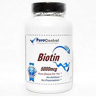 Biotin 5000mcg // 100 Capsules // Pure // by PureControl Supplements