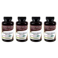 Swanson Raspberry Ketones Plus Cla 90 Liq Capsules (4 Pack)
