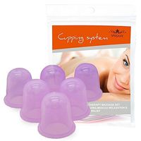 SPEQUIX 6-Pack Face & Body Massage Cupping Therapy Set Massage Cups for Home and Spa Use Pain Relief Pain Release Toxins Cellulite Treatment Reduce Lines Increase Collagen Production (Purple)