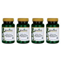 Swanson Amino Acid 100% Pure L-Methionine 500 Milligrams 30 Capsules (4 Pack)