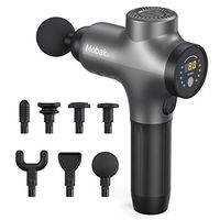 Massage Gun Percussion Deep Tissue Muscle Massager for Pain Relief Portable Body Relaxation Massager Rechargeable for Athletes Quiet Brushless Motor Cordless with 7 Massage Heads 5 Speeds Mebak 3