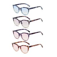 100 CLASSIC Reading Glasses 4 Pack Quality Fashion Colorful Readers for Women R6045 (2.25)